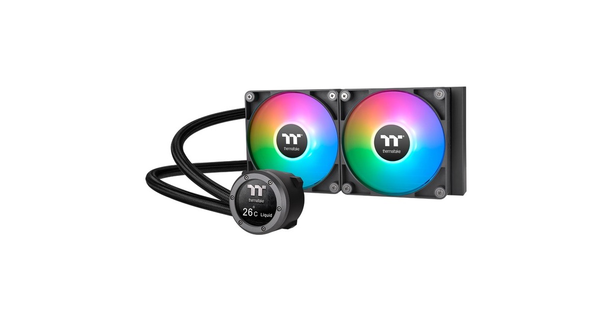 Thermaltake TH240 V2 Ultra ARGB Sync All-In-One Liquid Cooler, Wasserkühlung(schwarz)