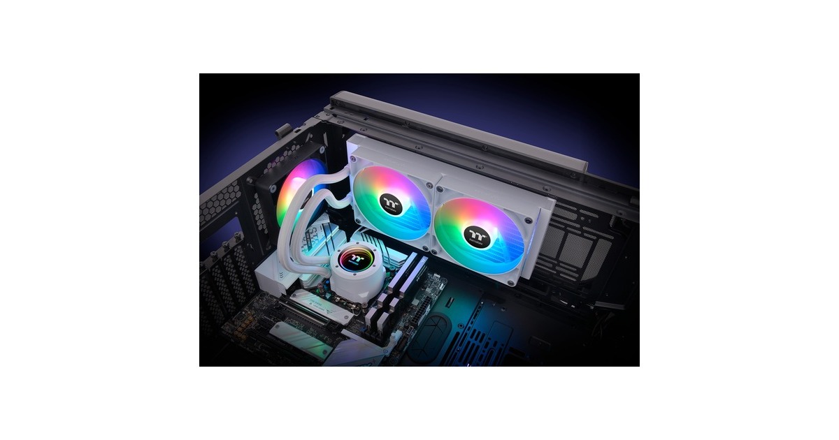Thermaltake TH280 V2 ARGB Sync All-In-One Liquid Cooler Snow Edition, Wasserkühlung(weiß)