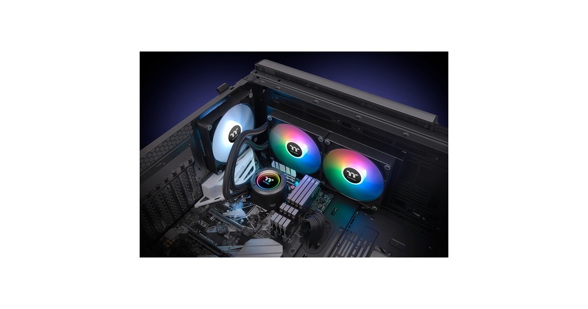 Thermaltake TH280 V2 ARGB Sync All-In-One Liquid Cooler, Wasserkühlung(schwarz, Outlet)