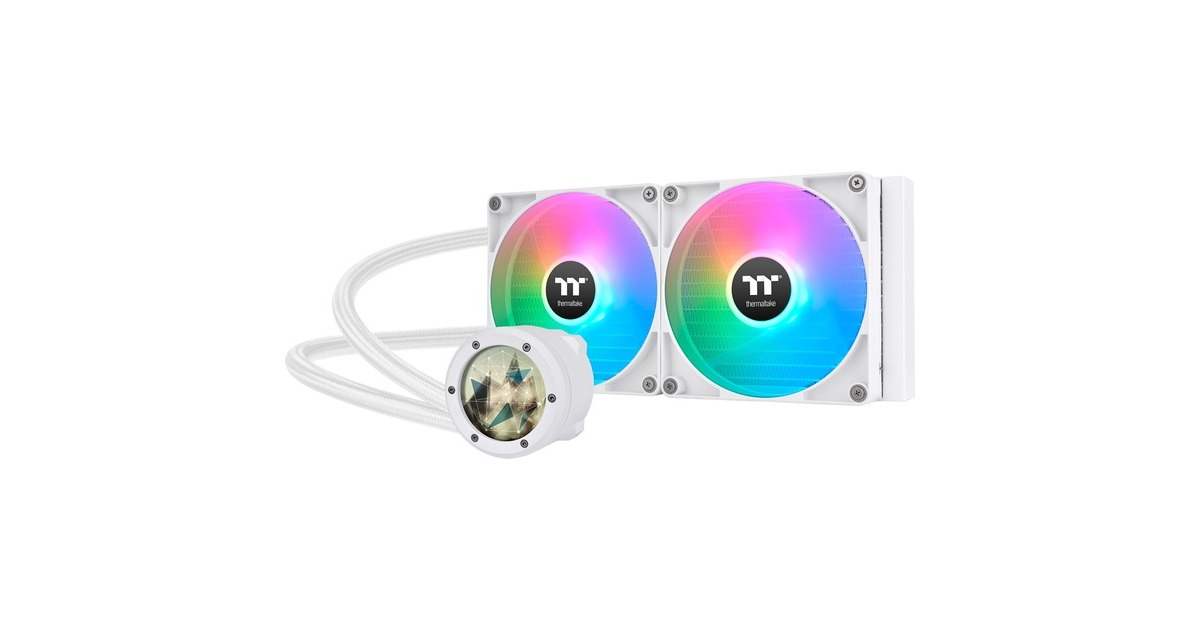 Thermaltake TH280 V2 Ultra ARGB Sync All-In-One Liquid Cooler Snow Edition, Wasserkühlung(weiß)