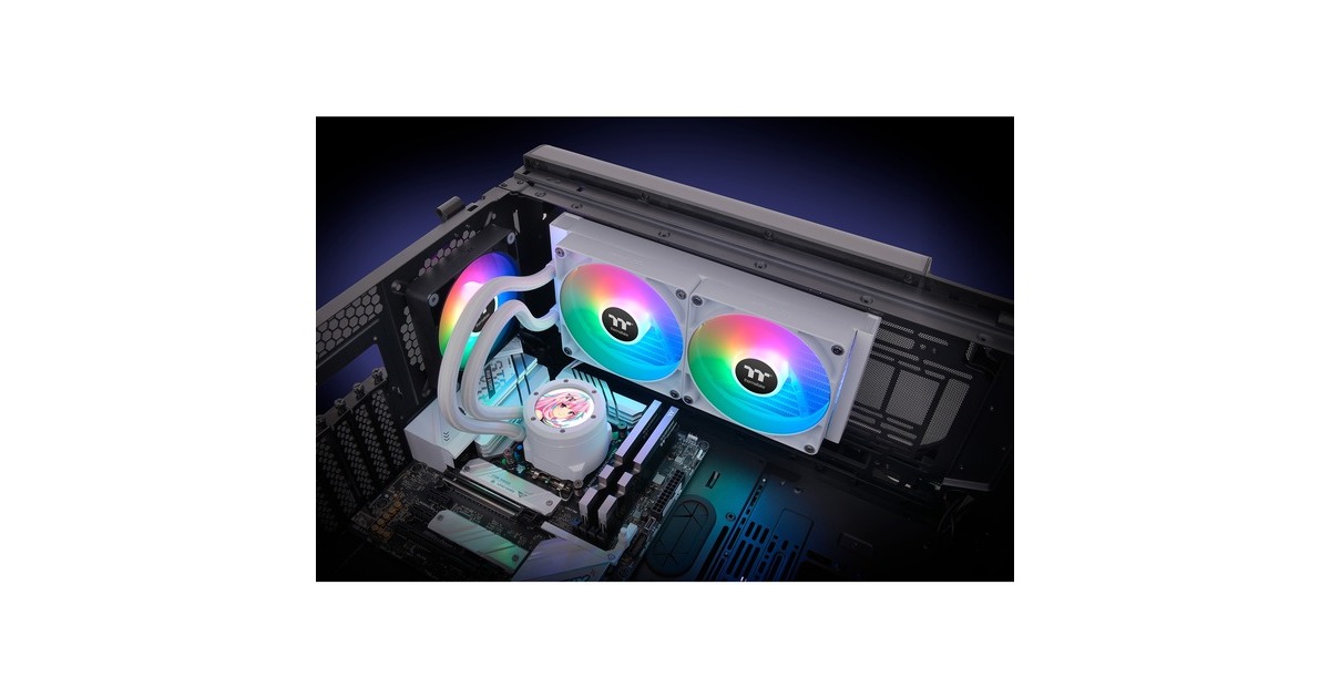 Thermaltake TH280 V2 Ultra ARGB Sync All-In-One Liquid Cooler Snow Edition, Wasserkühlung(weiß)