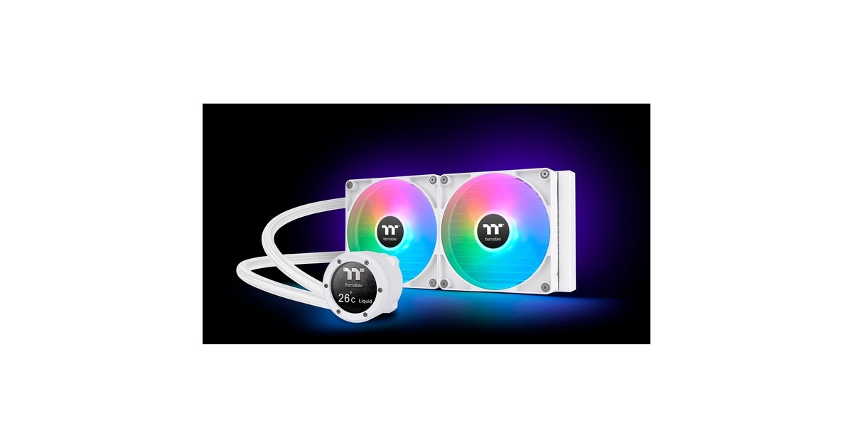 Thermaltake TH280 V2 Ultra ARGB Sync All-In-One Liquid Cooler Snow Edition, Wasserkühlung(weiß)