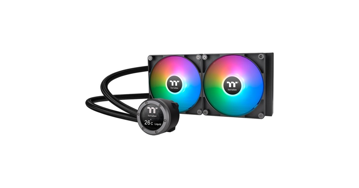 Thermaltake TH280 V2 Ultra ARGB Sync All-In-One Liquid Cooler, Wasserkühlung(schwarz)