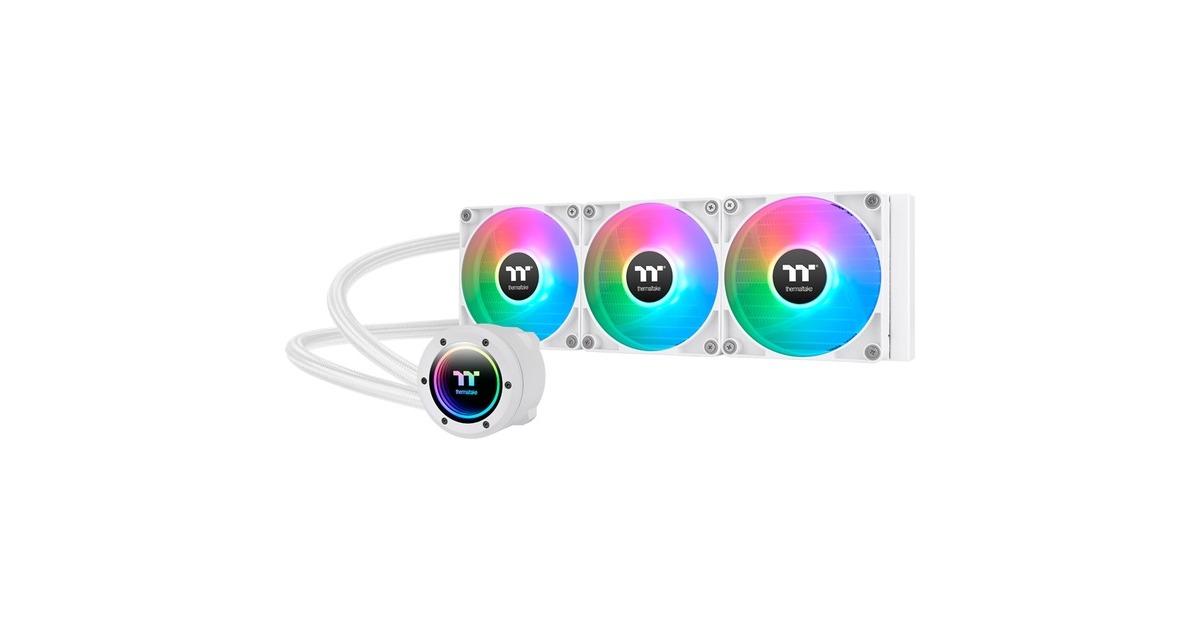 Thermaltake TH360 V2 ARGB Sync All-In-One Liquid Cooler Snow Edition, Wasserkühlung(weiß)