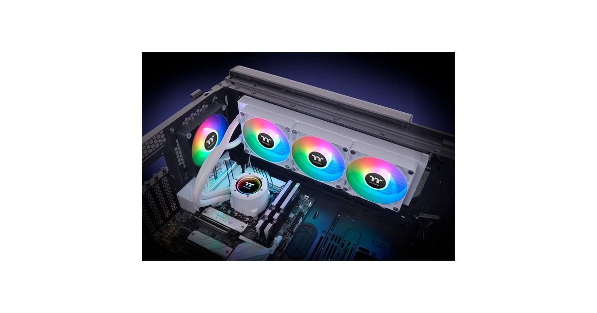 Thermaltake TH360 V2 ARGB Sync All-In-One Liquid Cooler Snow Edition, Wasserkühlung(weiß)
