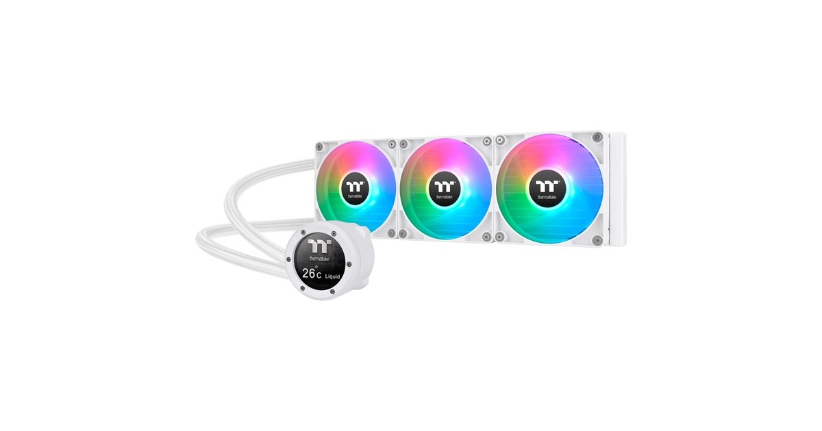 Thermaltake TH360 V2 Ultra ARGB Sync All-In-One Liquid Cooler Snow Edition, Wasserkühlung(weiß)