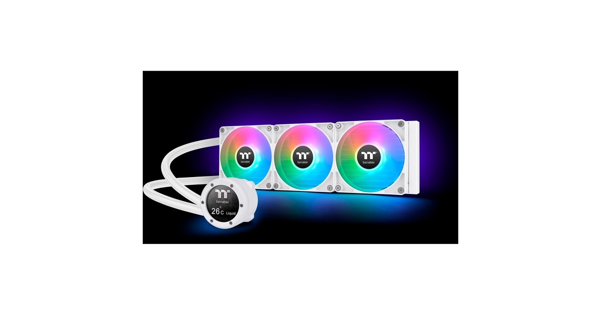 Thermaltake TH360 V2 Ultra ARGB Sync All-In-One Liquid Cooler Snow Edition, Wasserkühlung(weiß)