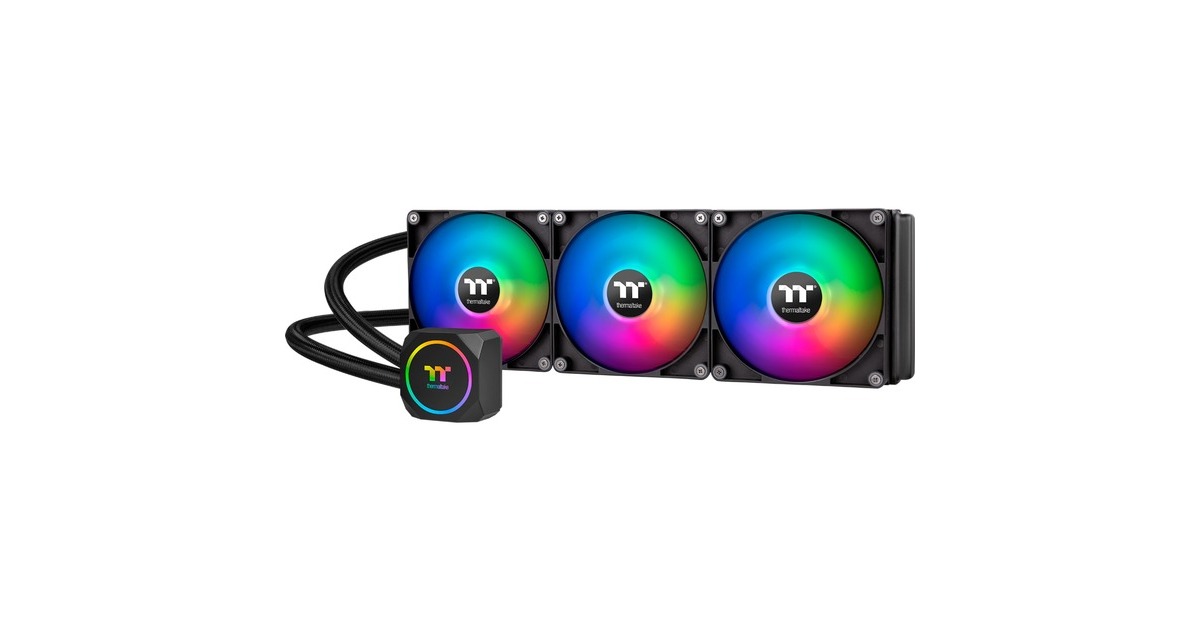 Thermaltake TH420 ARGB Sync All-In-One Liquid Cooler 420mm, Wasserkühlung(schwarz)