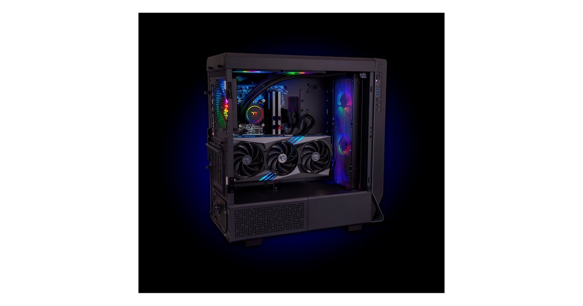 Thermaltake TH420 ARGB Sync All-In-One Liquid Cooler 420mm, Wasserkühlung(schwarz)