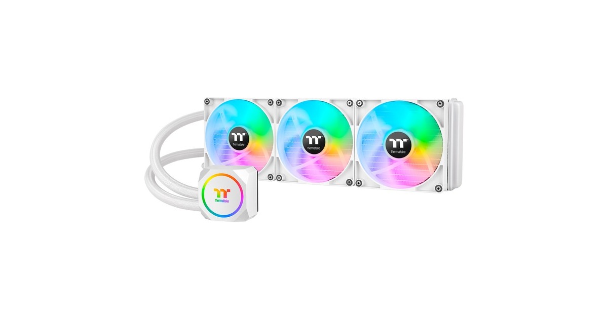 Thermaltake TH420 ARGB Sync All-In-One Liquid Cooler - Snow Edition 420mm, Wasserkühlung(weiß)