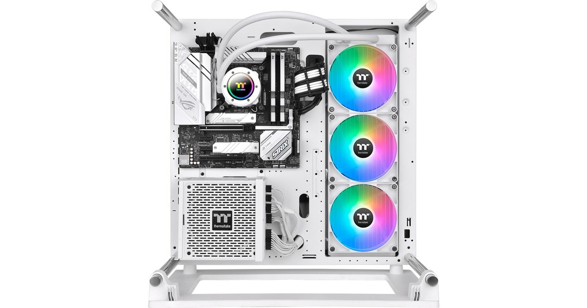 Thermaltake TH420 V2 ARGB Sync All-In-One Liquid Cooler Snow Edition, Wasserkühlung(weiß)