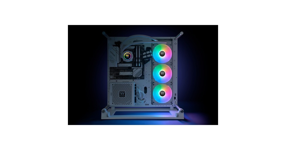 Thermaltake TH420 V2 ARGB Sync All-In-One Liquid Cooler Snow Edition, Wasserkühlung(weiß)