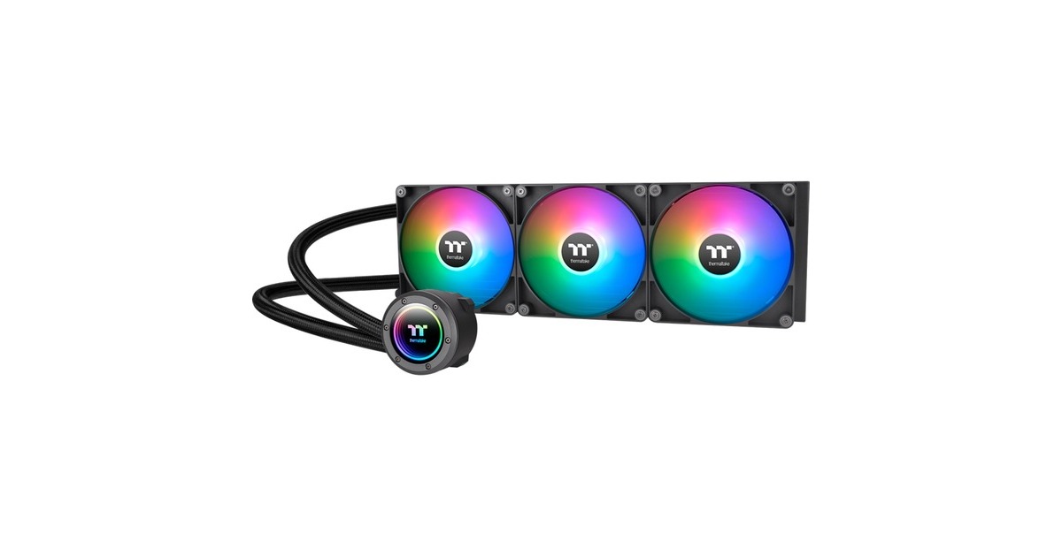 Thermaltake TH420 V2 ARGB Sync All-In-One Liquid Cooler, Wasserkühlung(schwarz)