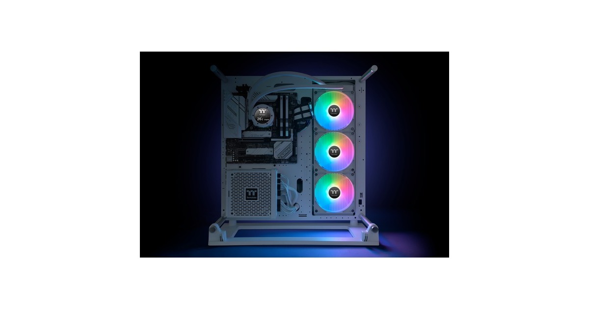 Thermaltake TH420 V2 Ultra ARGB Sync All-In-One Liquid Cooler Snow Edition, Wasserkühlung(weiß)