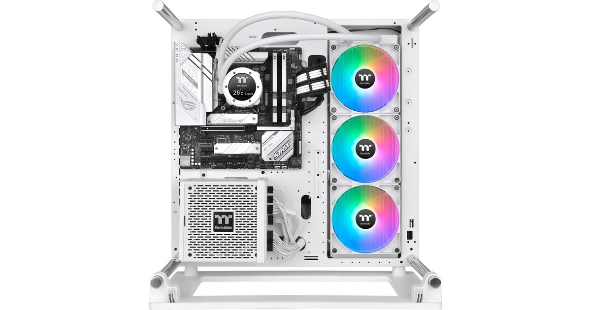 Thermaltake TH420 V2 Ultra ARGB Sync All-In-One Liquid Cooler Snow Edition, Wasserkühlung(weiß)