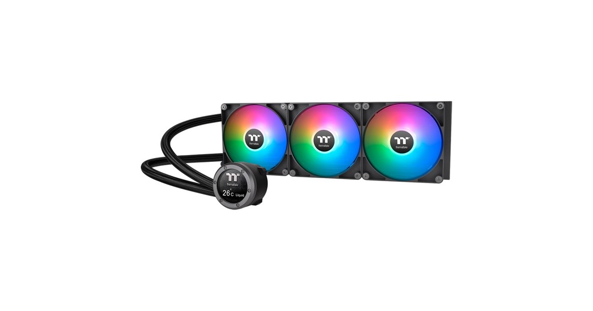 Thermaltake TH420 V2 Ultra ARGB Sync All-In-One Liquid Cooler, Wasserkühlung(schwarz)