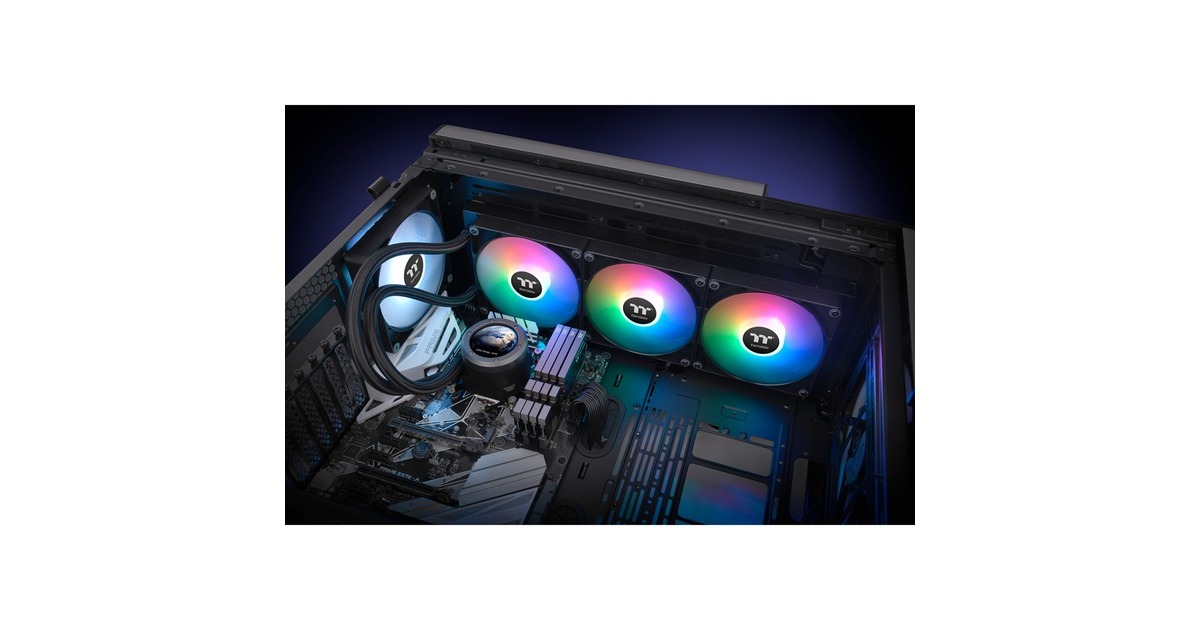 Thermaltake TH420 V2 Ultra ARGB Sync All-In-One Liquid Cooler, Wasserkühlung(schwarz)