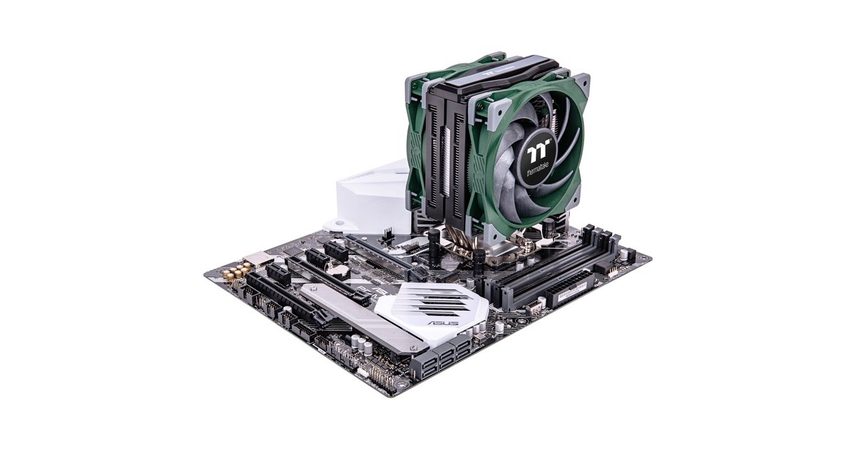 Thermaltake TOUGHAIR 510 CPU Air Cooler Racing Green, CPU-Kühler(schwarz/grün)