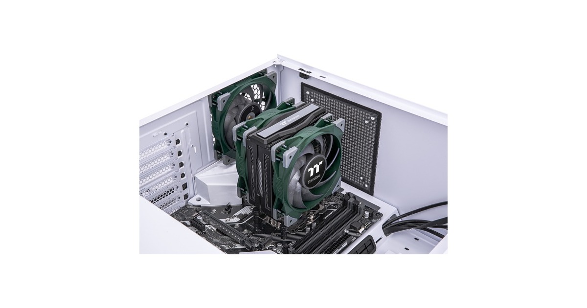Thermaltake TOUGHAIR 510 CPU Air Cooler Racing Green, CPU-Kühler(schwarz/grün)
