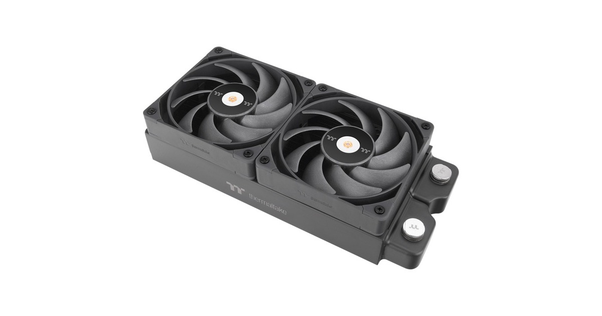 Thermaltake TOUGHFAN 12 Pro High Static Pressure PC Cooling Fan 120x120x25, Gehäuselüfter(schwarz, 2 Fans Pack)