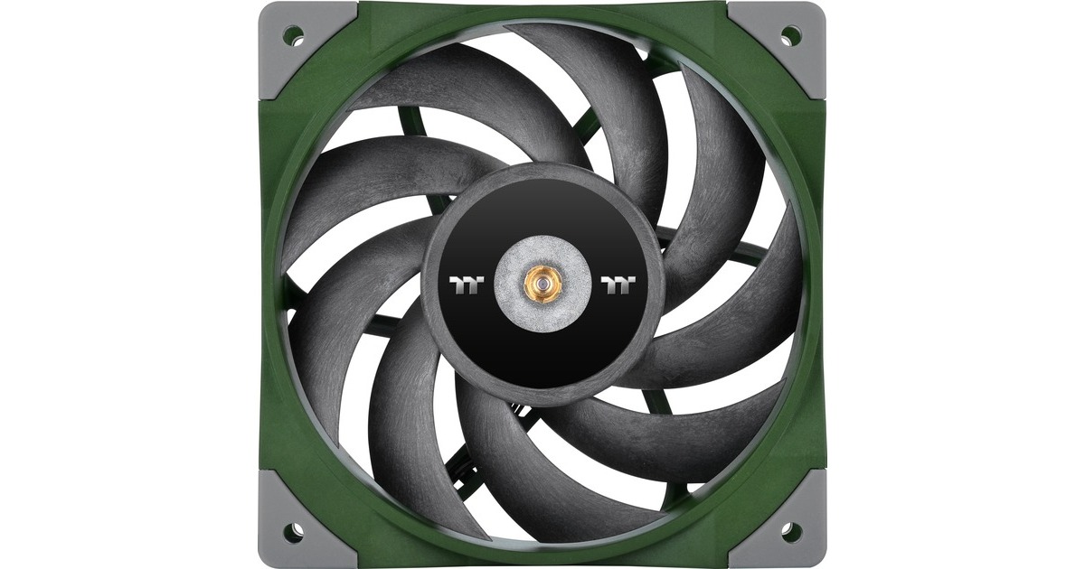 Thermaltake TOUGHFAN 12 Racing Green High Static Pressure Radiator Fan 120x120x25, Gehäuselüfter(grün, Single Pack)