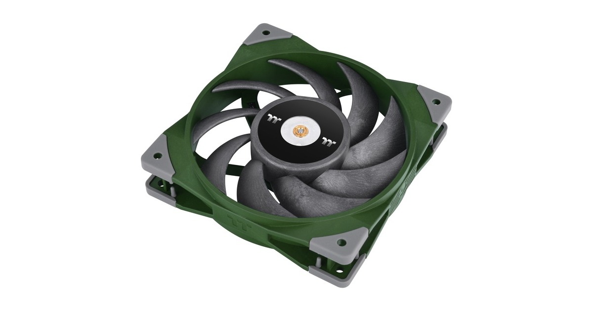 Thermaltake TOUGHFAN 12 Racing Green High Static Pressure Radiator Fan 120x120x25, Gehäuselüfter(grün, Single Pack)