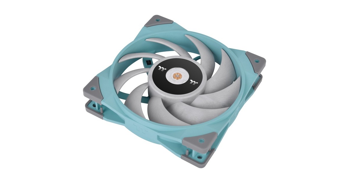 Thermaltake TOUGHFAN 12 Turquoise High Static Pressure Radiator Fan 120x120x25, Gehäuselüfter(türkis, Single Pack)