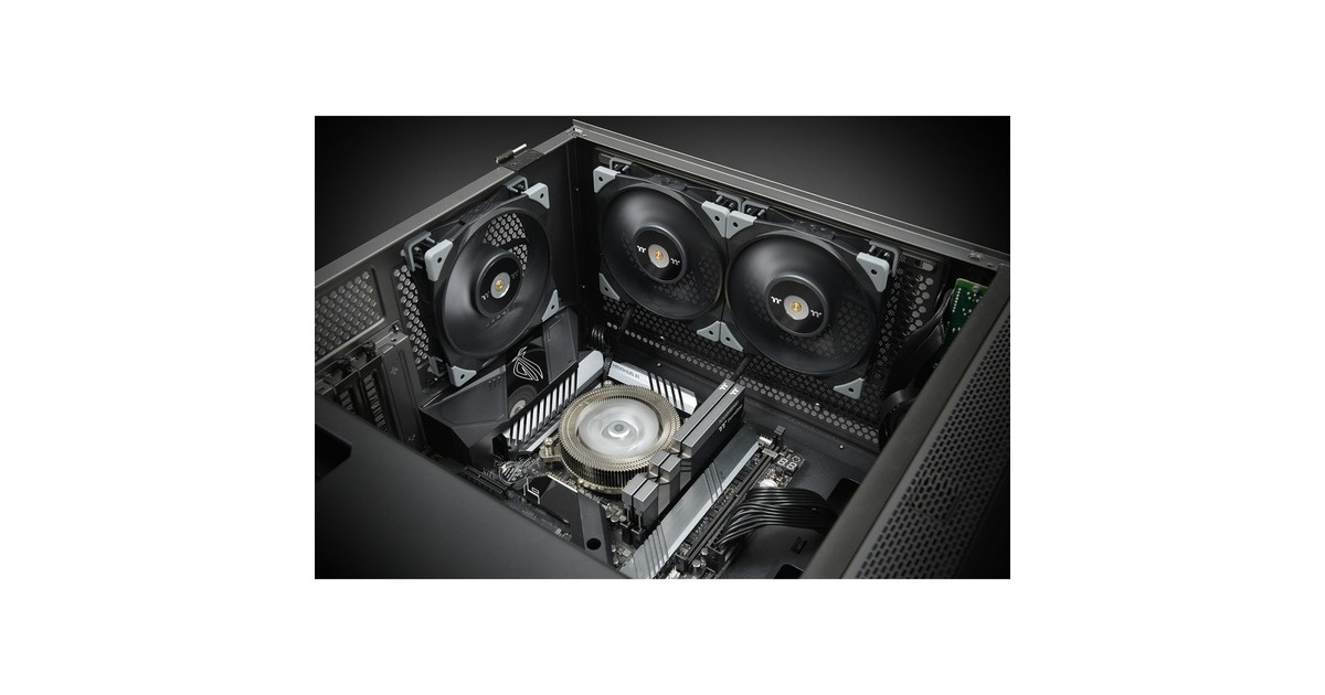 Thermaltake TOUGHFAN 14 High Static Pressure Radiator Fan, Gehäuselüfter(schwarz, Single Fan Pack)