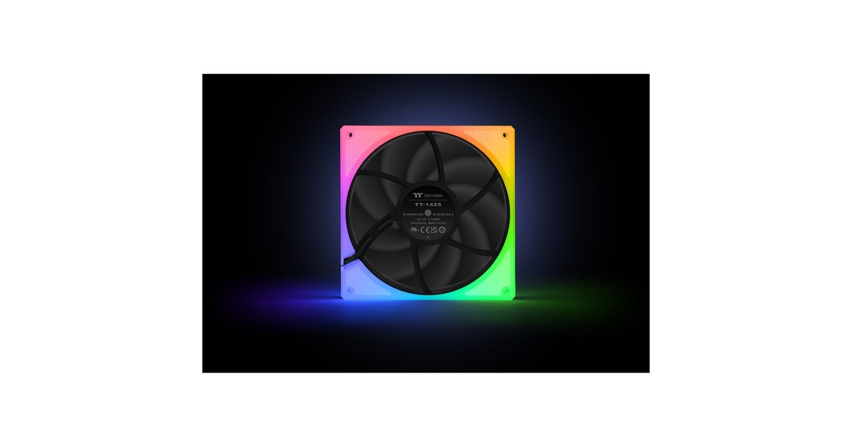 Thermaltake TOUGHFAN 14 RGB High Static Pressure Radiator Fan 140x140x25, Gehäuselüfter(3er Pack)
