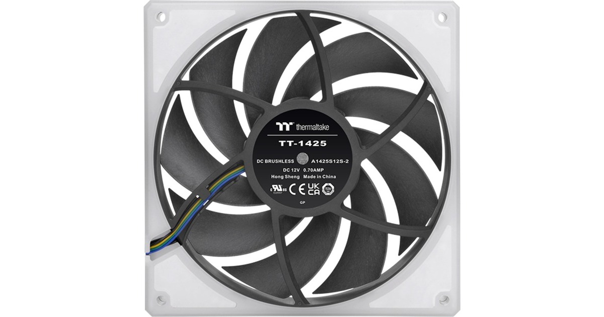 Thermaltake TOUGHFAN 14 RGB High Static Pressure Radiator Fan 140x140x25, Gehäuselüfter(3er Pack)