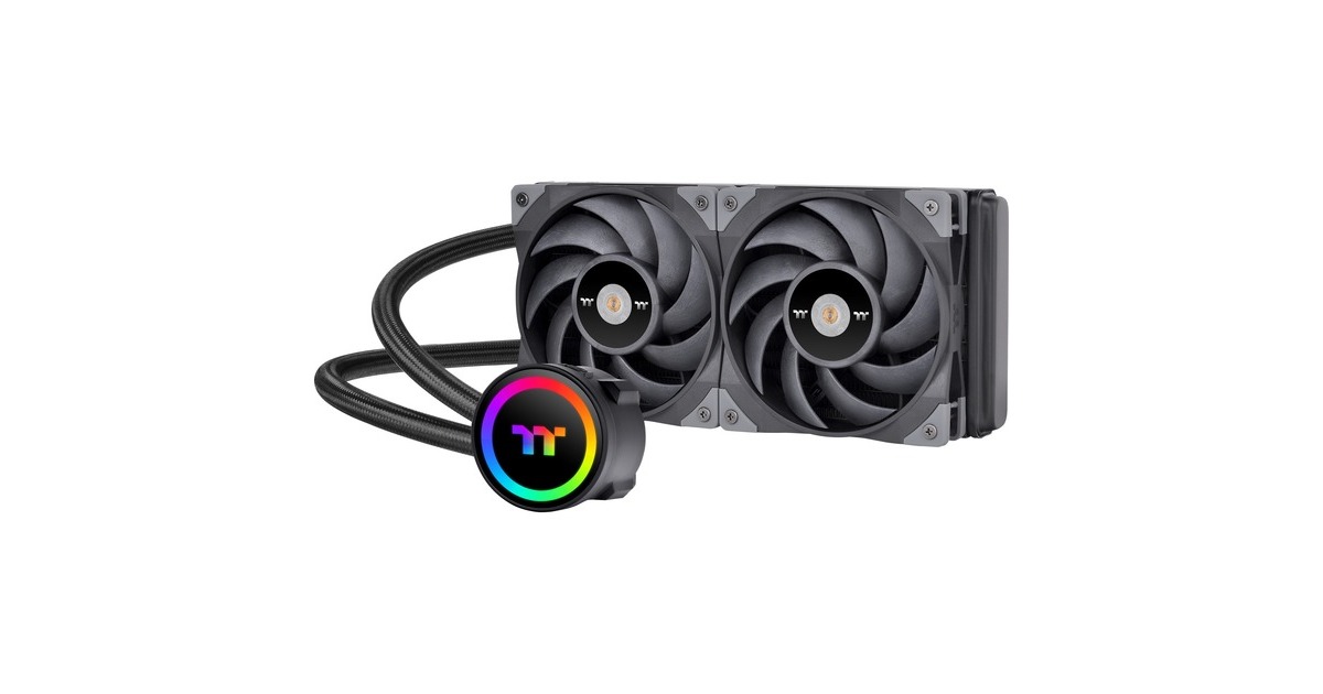Thermaltake TOUGHLIQUID 240 ARGB Sync All-In-One Liquid Cooler 240mm, Wasserkühlung(schwarz, Outlet) Thermaltake TOUGHLIQUID 240 ARGB Sync All-In-One Liquid Cooler 240mm, Wasserkühlung(schwarz, Outlet)