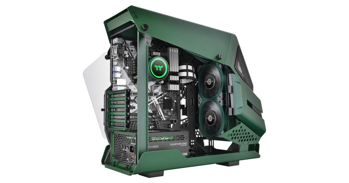 Thermaltake TOUGHLIQUID 240 ARGB Sync All-In-One Liquid Cooler Green 240mm, Wasserkühlung(grün)