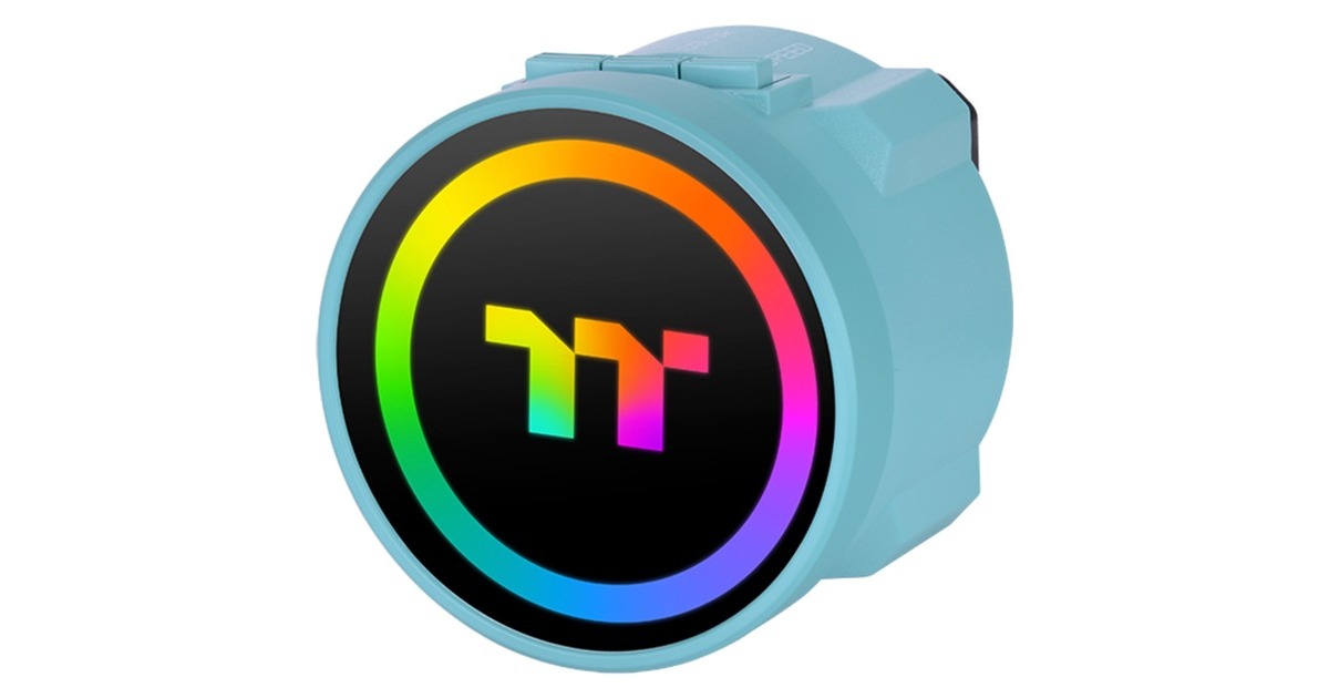 Thermaltake TOUGHLIQUID 240 ARGB Sync All-In-One Liquid Cooler Turquoise 240mm, Wasserkühlung(türkis)