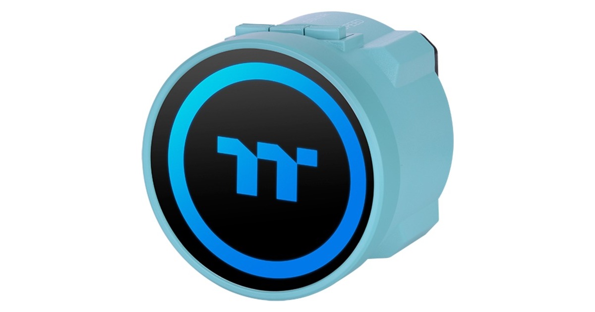 Thermaltake TOUGHLIQUID 240 ARGB Sync All-In-One Liquid Cooler Turquoise 240mm, Wasserkühlung(türkis)