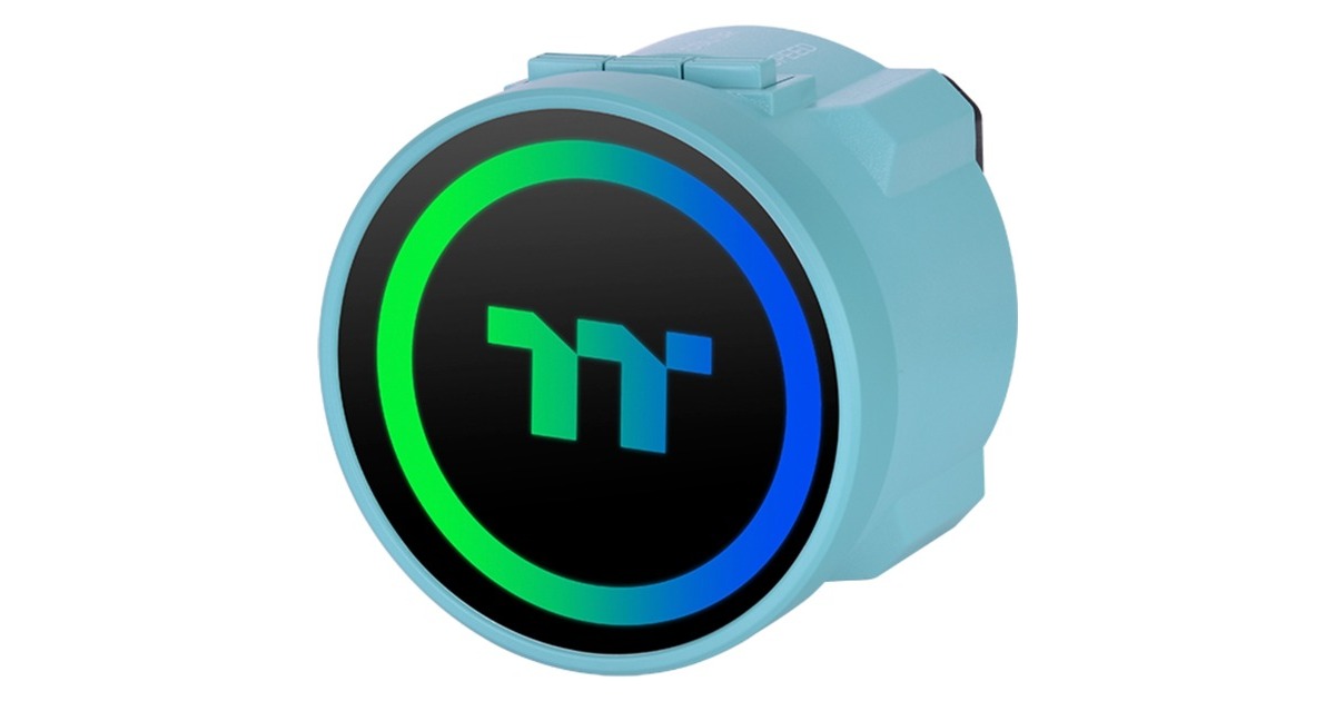 Thermaltake TOUGHLIQUID 240 ARGB Sync All-In-One Liquid Cooler Turquoise 240mm, Wasserkühlung(türkis)