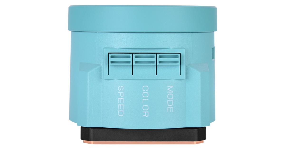 Thermaltake TOUGHLIQUID 240 ARGB Sync All-In-One Liquid Cooler Turquoise 240mm, Wasserkühlung(türkis)