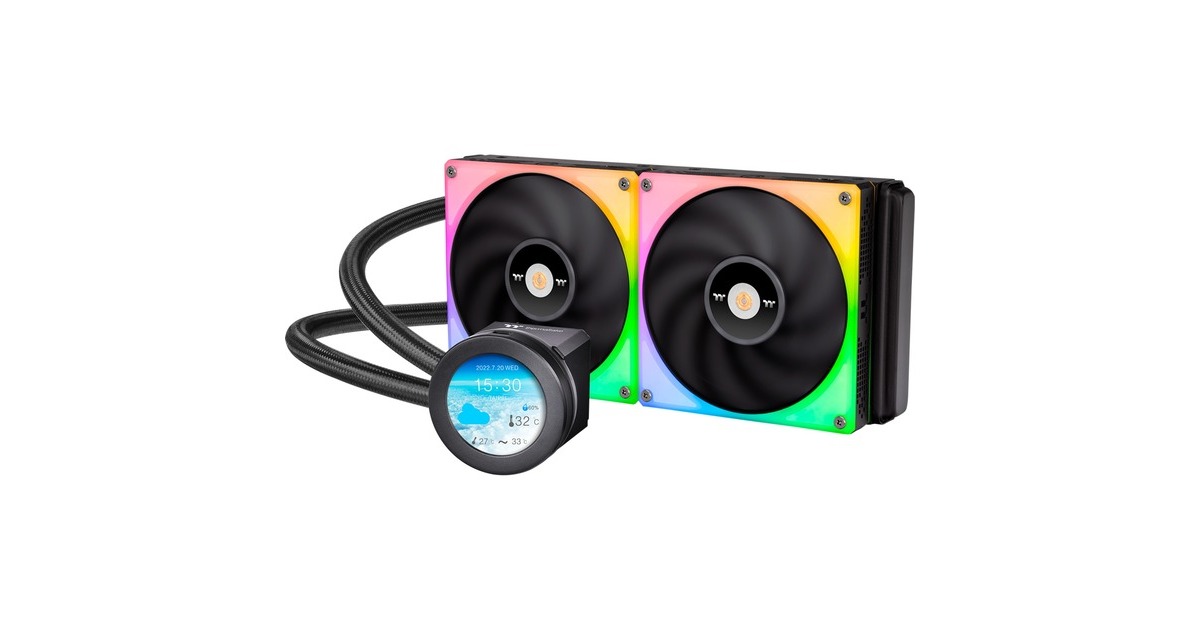 Thermaltake TOUGHLIQUID Ultra 280 RGB All-In-One Liquid Cooler 280mm, Wasserkühlung(schwarz)