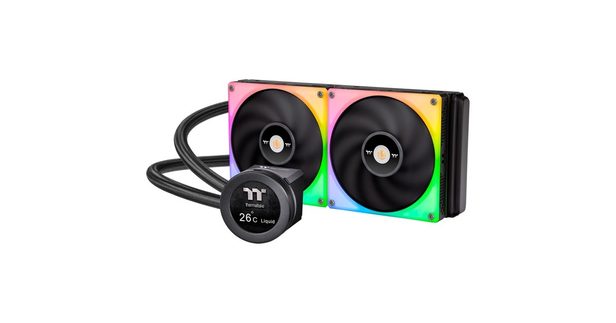 Thermaltake TOUGHLIQUID Ultra 280 RGB All-In-One Liquid Cooler 280mm, Wasserkühlung(schwarz)