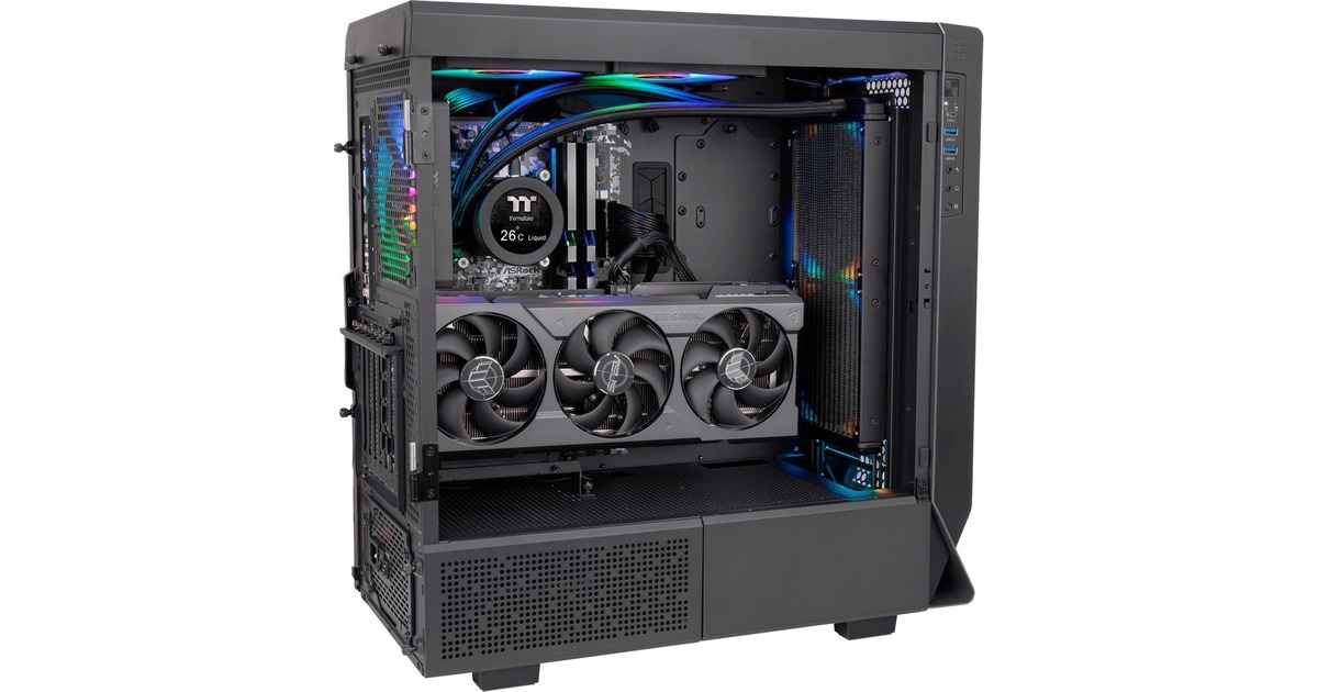 Thermaltake TOUGHLIQUID Ultra 280 RGB All-In-One Liquid Cooler 280mm, Wasserkühlung(schwarz)