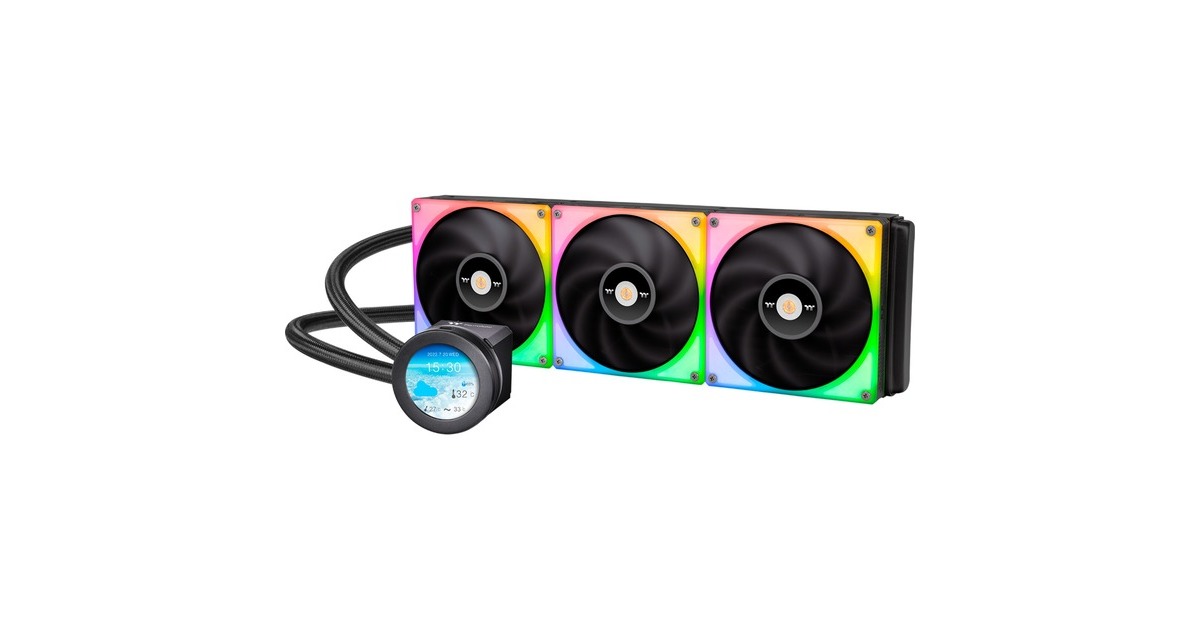 Thermaltake TOUGHLIQUID Ultra 420 RGB All-In-One Liquid Cooler 420mm, Wasserkühlung(schwarz)
