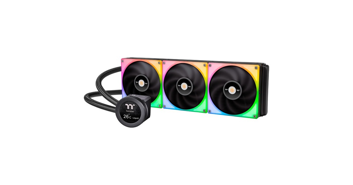 Thermaltake TOUGHLIQUID Ultra 420 RGB All-In-One Liquid Cooler 420mm, Wasserkühlung(schwarz)