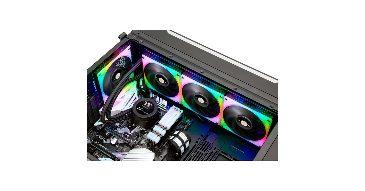 Thermaltake TOUGHLIQUID Ultra 420 RGB All-In-One Liquid Cooler 420mm, Wasserkühlung(schwarz)