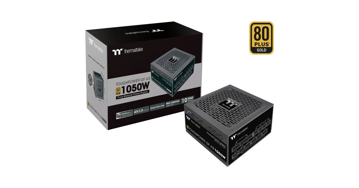 Thermaltake TOUGHPOWER GF A3 Gold 1050W - TT Premium Edition, PC-Netzteil(schwarz, Kabel-Management, 1050 Watt)