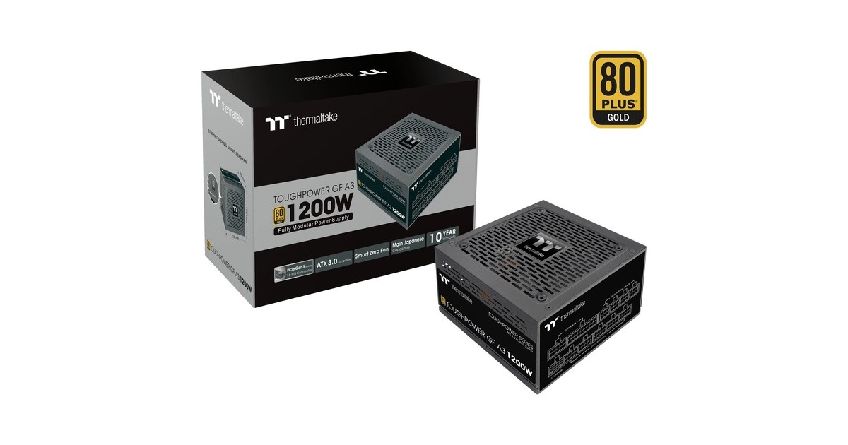 Thermaltake TOUGHPOWER GF A3 Gold 1200W - TT Premium Edition, PC-Netzteil(schwarz, Kabel-Management, 1200 Watt)
