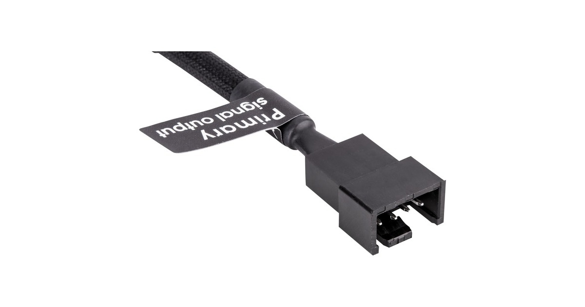 Thermaltake TTMOD PWM-Lüfter 4-Pin Y-Kabel(schwarz, 11cm, 3 Stück)