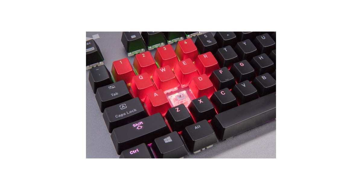 Thermaltake TT Level 20 RGB Cherry Silver Switch, Gaming-Tastatur(titan, DE-Layout, Cherry MX RGB Speed Silver)