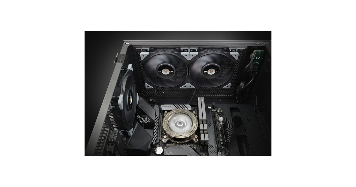 Thermaltake TT Toughfan 12 PWM 120x120x25mm, Gehäuselüfter(schwarz, Radiator Fan)