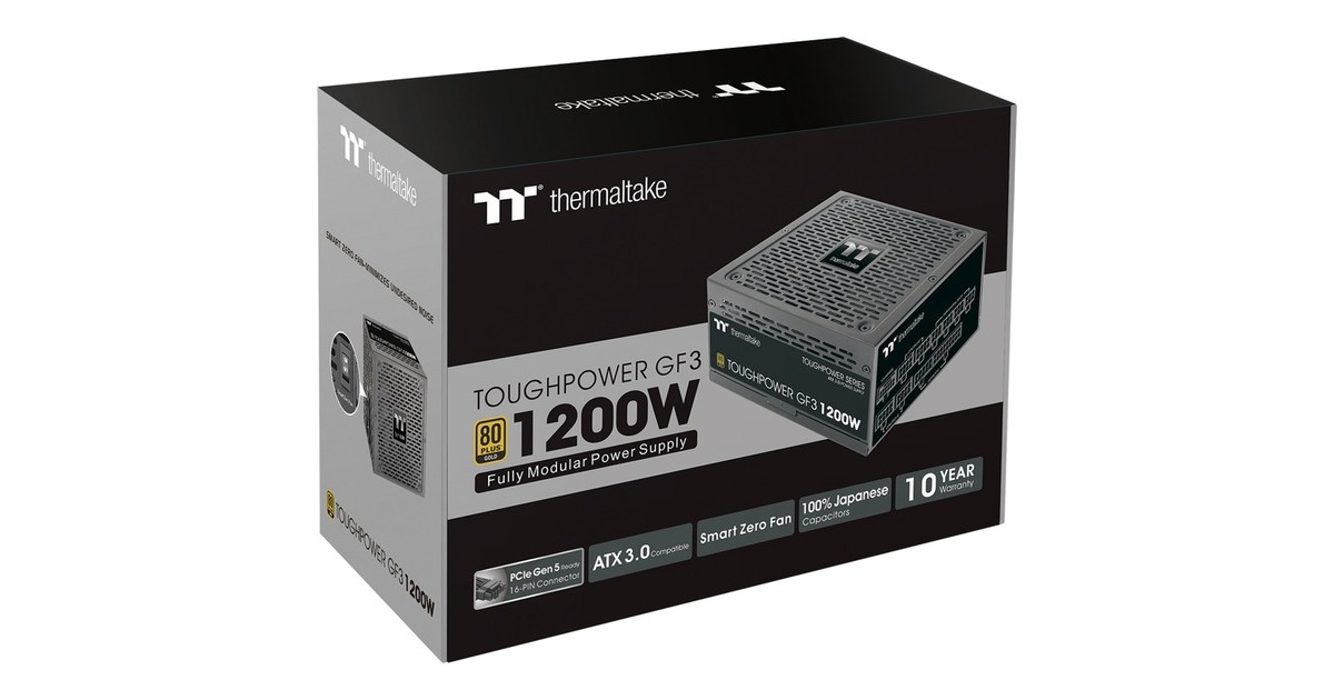 Thermaltake TT Toughpower GF3 Snow 1200W, PC-Netzteil(weiß, 1x 12VHPWR, 5x PCIe, Kabel-Management, 1200 Watt)