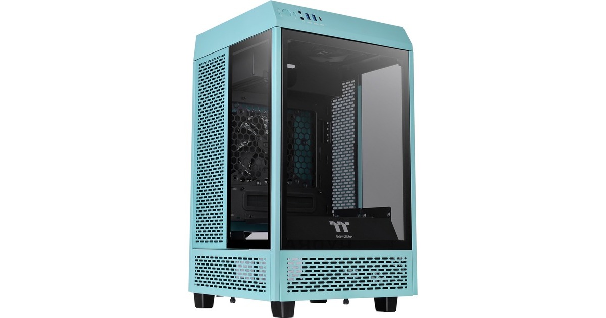 Thermaltake The Tower 100 Mini Tower Turquoise, Tower-Gehäuse(türkis, Tempered Glass) Thermaltake The Tower 100 Mini Tower Turquoise, Tower-Gehäuse(türkis, Tempered Glass)