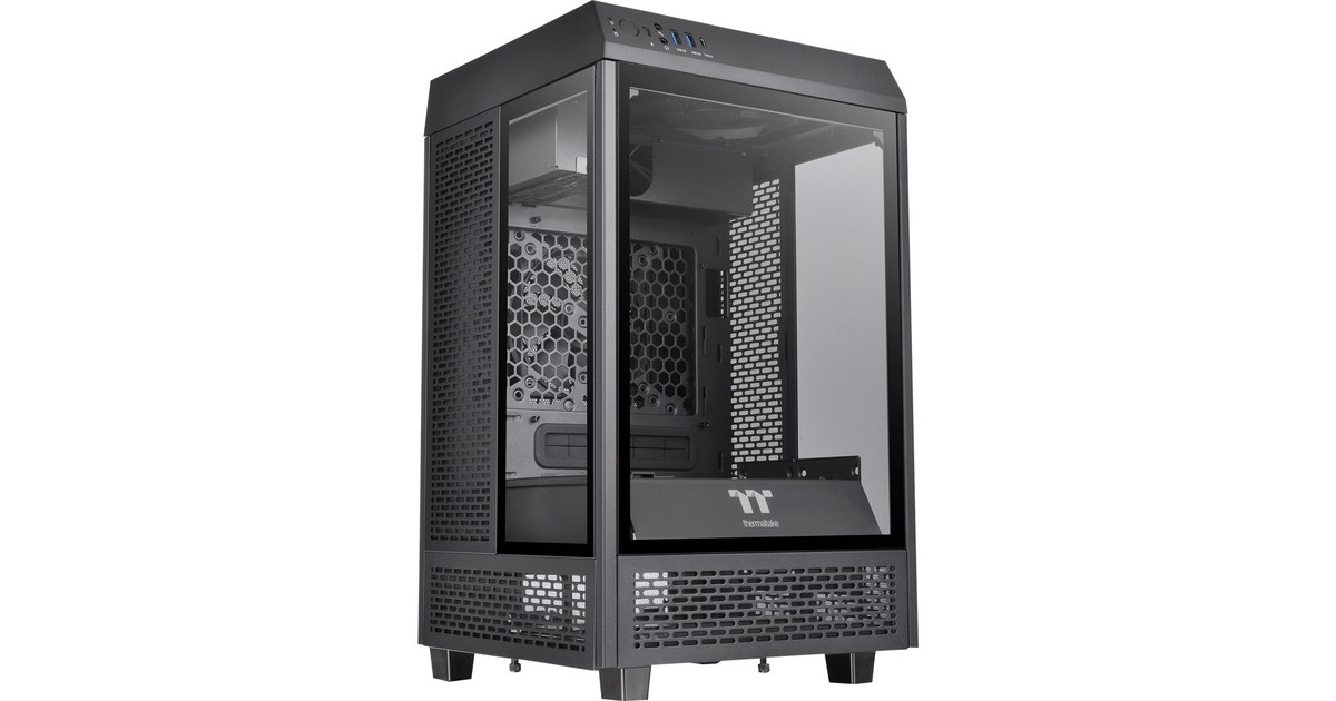 Thermaltake The Tower 100 Mini Tower, Tower-Gehäuse(schwarz, Tempered Glass) Thermaltake The Tower 100 Mini Tower, Tower-Gehäuse(schwarz, Tempered Glass)